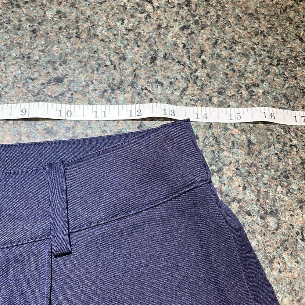 Shein navy slacks size medium tall seam down front high waisted - Picture 9 of 13